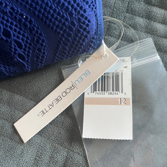 NWT Bleu Rod Beattie Navy One Piece Swimsuit - Picture 3 of 5